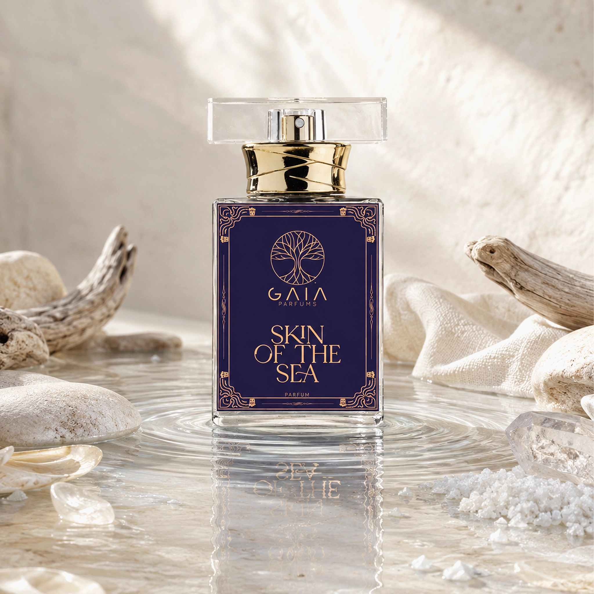 Skin of the Sea perfume by GAIA Parfums with bergamot, sea salt, ambroxan, vetiver, and sandalwood