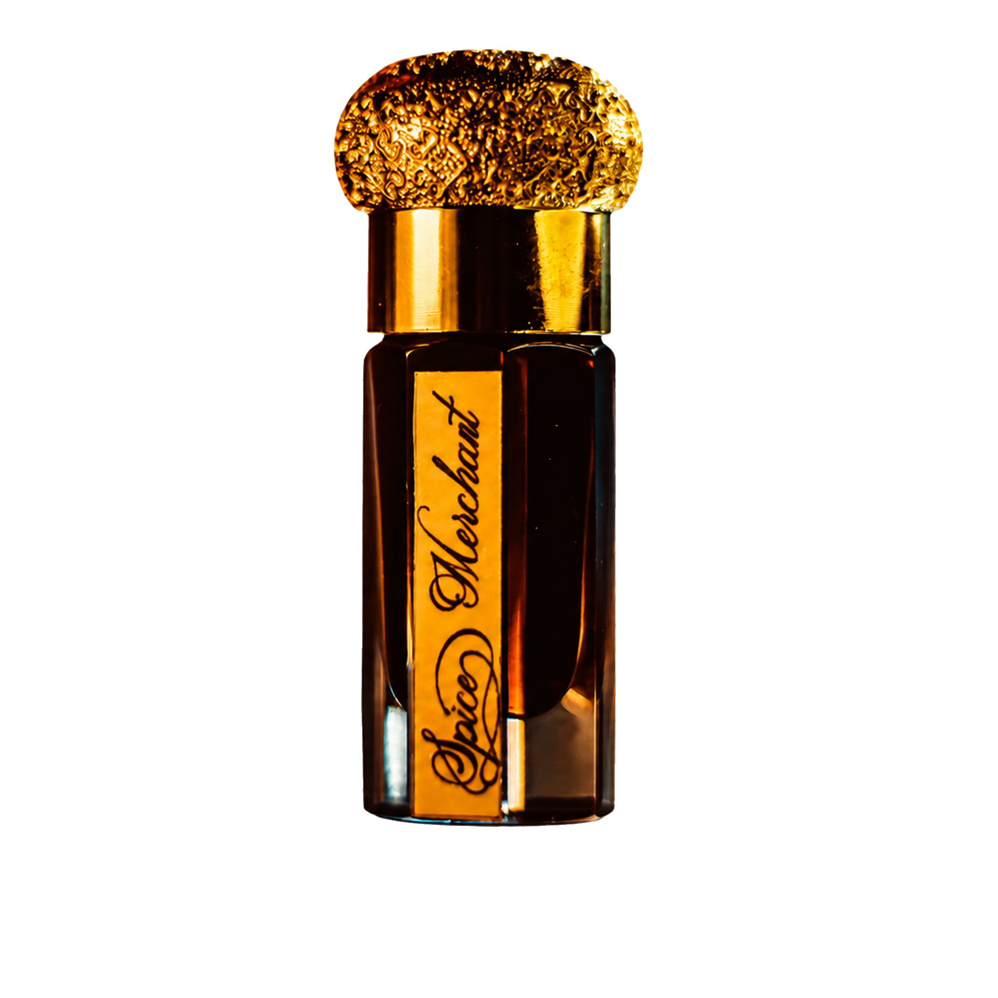 Spice Merchant Attar by GAIA Parfums, a Silk Route-inspired natural attar with Indian spices, saffron, rose, resins, honey and leather